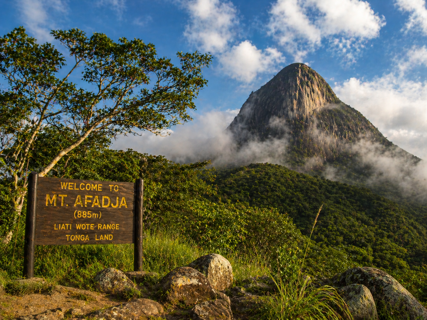 Mt Afadja mountain peaks
